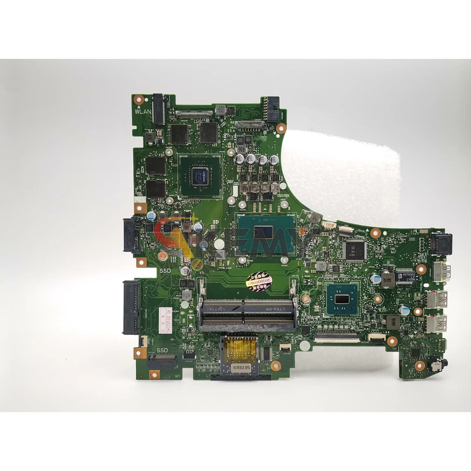 GL553VD Laptop Motherboard Für ASUS ROG FX53VW ZX53V GL553V GL553VE ZX63V FZ53V ZX53VW GL553VD Mainboard Mit I5 I7 CPU tests OK