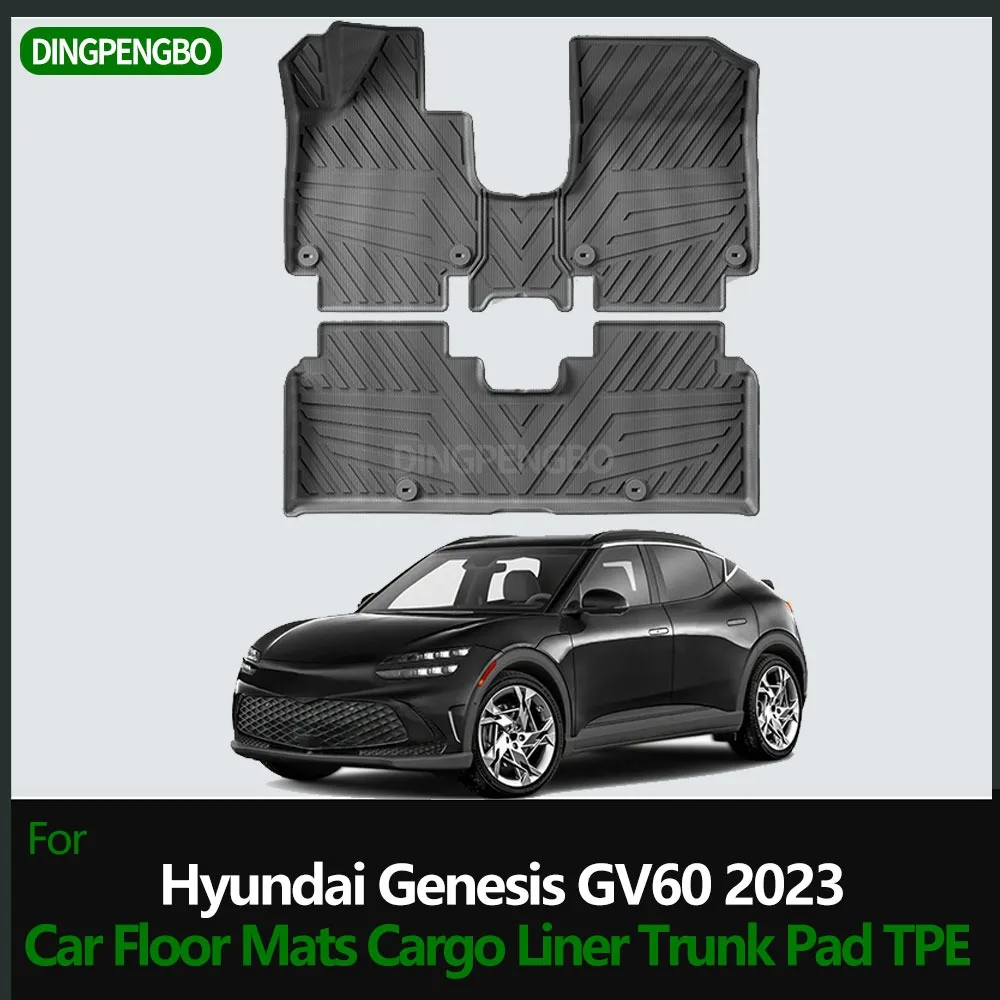 Passend für Hyundai Genesis GV60 2023, Auto-Fußmatten, Cargo-Liner, Kofferraumpolster, TPE,