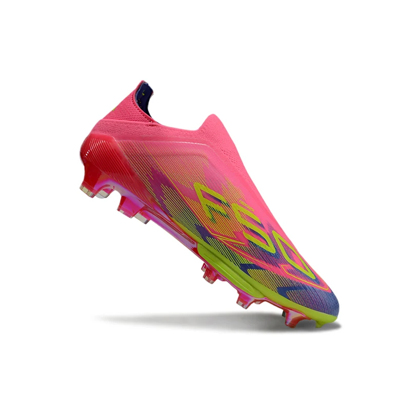 Without-lace Mens Soccer Shoes Football Shoes F50+ TF/FG Football Field Boots Comfortable Non-Slip Training Soccer Sneakers view 6