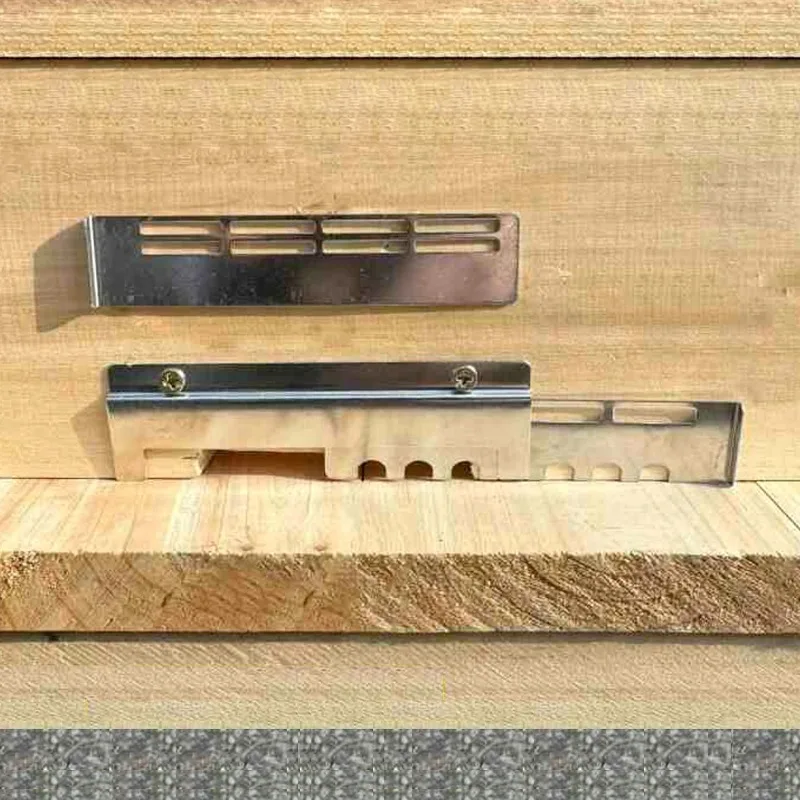 

Дверная пластина из нержавеющей стали, многофункциональная раздвижная дверь Queen Bee с защитой от побега и обмана для пчеловодства