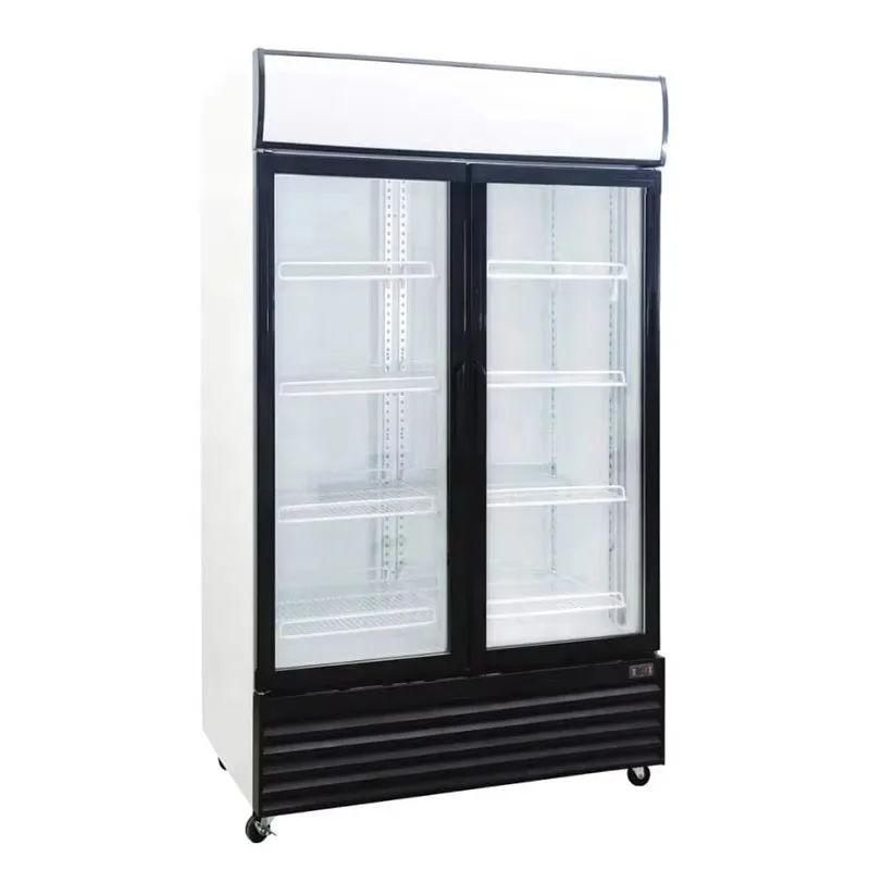 

Commercial Drinks Double Door Display Refrigerator