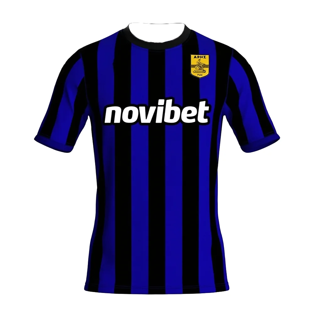 AliExpress NONE Aris Thessaloniki Football Summer T-Shirt Men's Women's Casual Quick-Drying Breathable Sport Top for Cycling