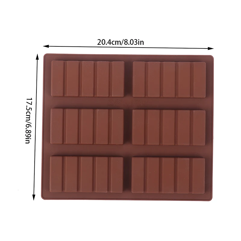 Nuovo stampo in Silicone per cioccolato Candy Bar Snap Candy Break Apart Protein And Engery Stick Making Tools Wax Melt cucina fatta a mano fai da te