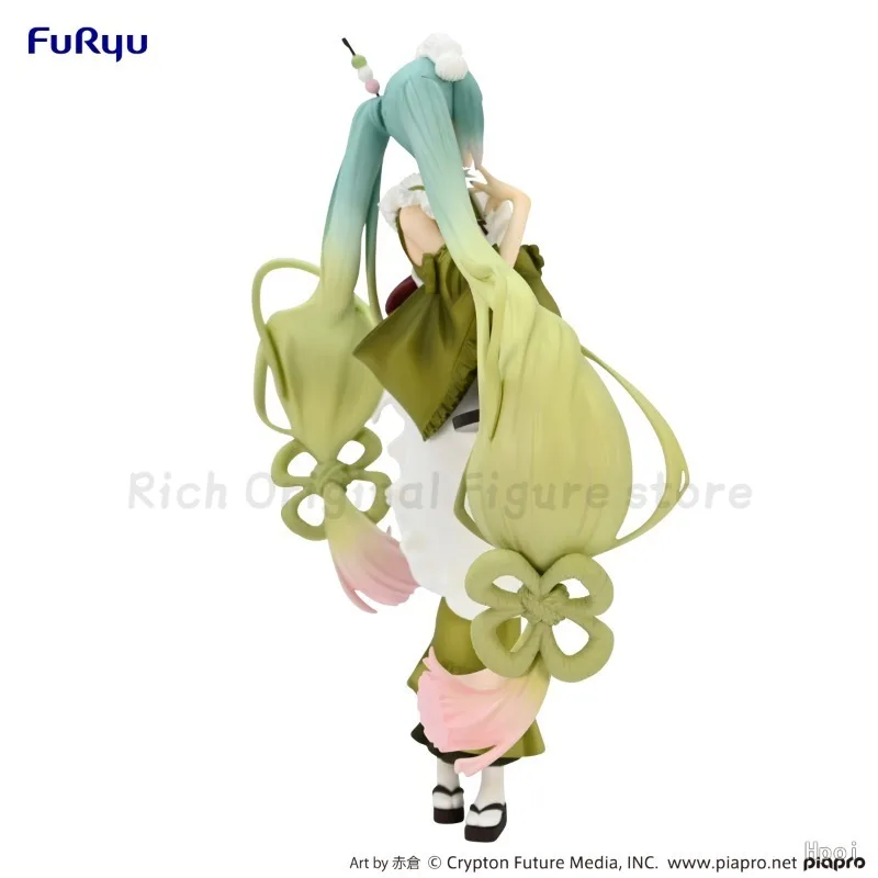 

【В наличии】Оригинальная креативная фигурка FuRyu Exc∞d SweetSweets Series Piapro Hatsune Miku-Мороженое Matcha-фигурка аниме