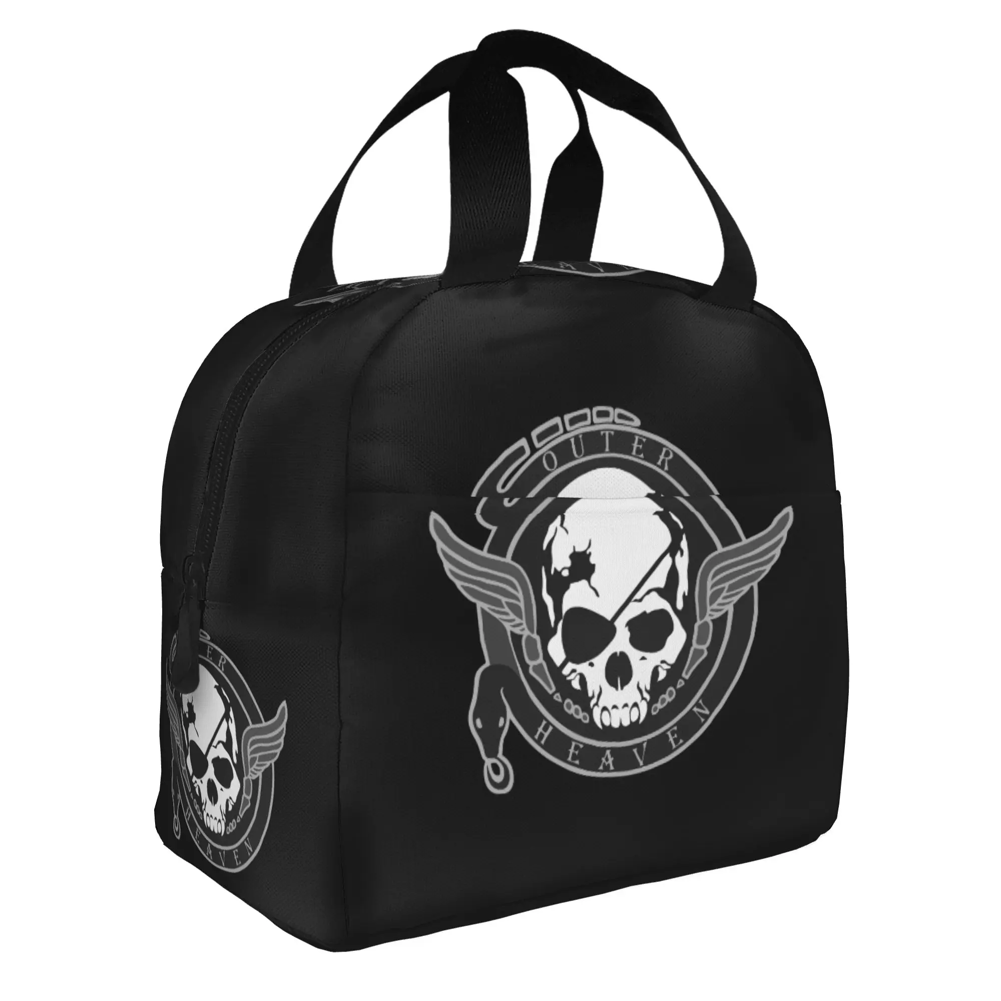 Outer Heaven Logo Lunch Bag Men Women Metal Gear Solid Video Game Cooler Thermal Insulated Lunch Boxes for Adult Office
