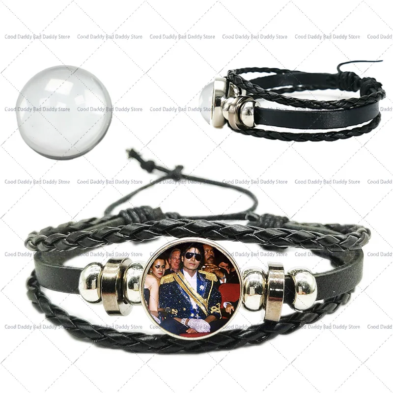 Michael Jackson Weaving Hand Rope for Men Women Superstar MJ King of Pop Peripherals Woven Bracelet Fashion Wristband Gifts view 6