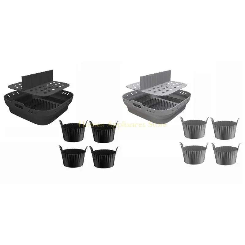 D0AB 에어 프라이어 실리콘 라이너 레오스 가능한 에어 프라이어 라이너 실리콘 냄비 오븐 라이너