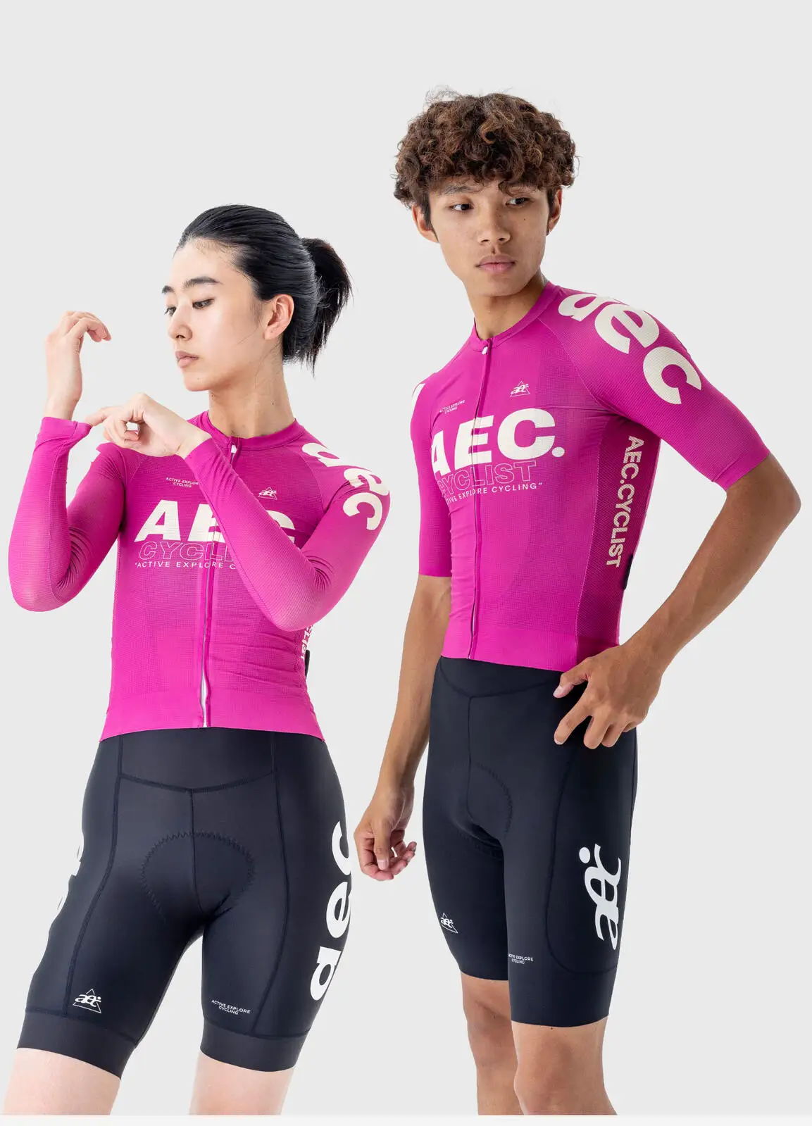 AEC Damen Langarm-Radtrikot Schnelltrocknend Herren Kurzarm-Fahrradoberteil Sommer Atmungsaktive MTB-Bekleidung FengChi Serie – Detail 19