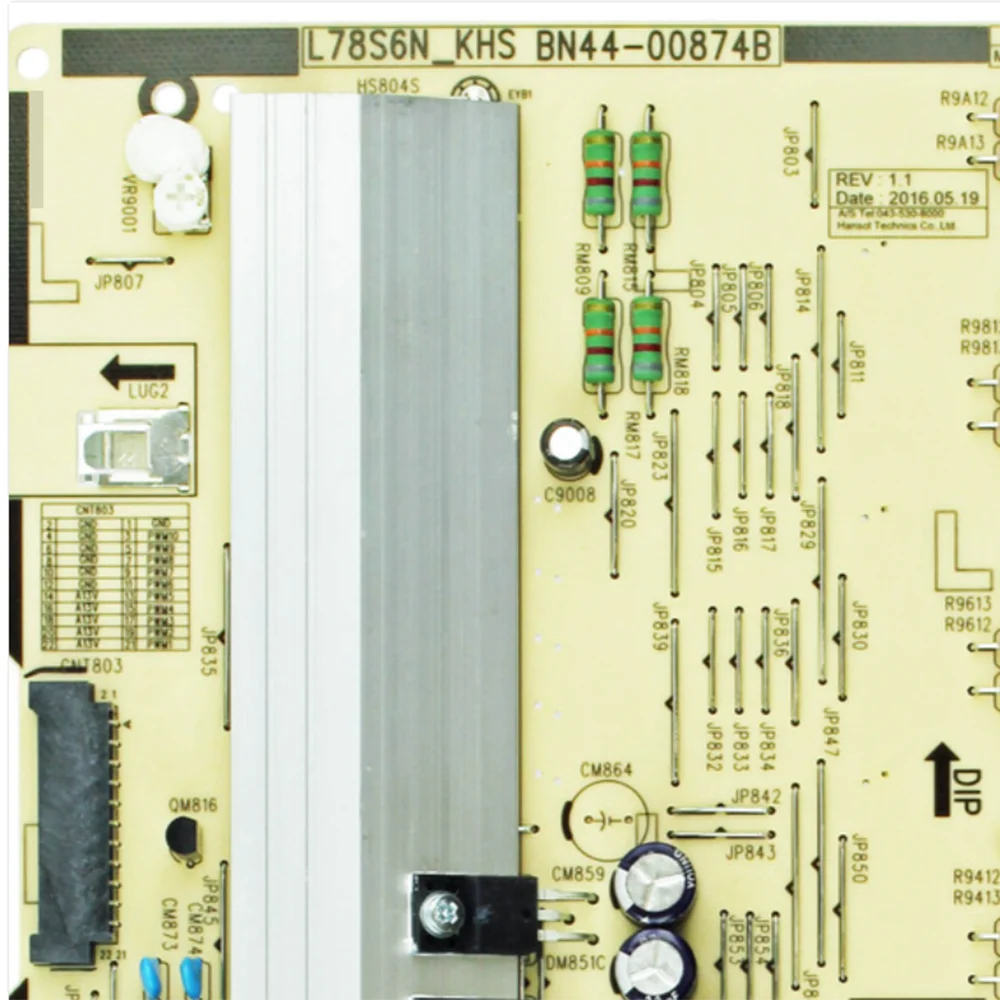 UA78KU6500KXXM UA78KU6500KXXS UE78KU6500SXXH UN70KU6300FXZA UN78KU6500FXZX is for Power Supply Board/LED L78S6N_KHS BN44-00874B