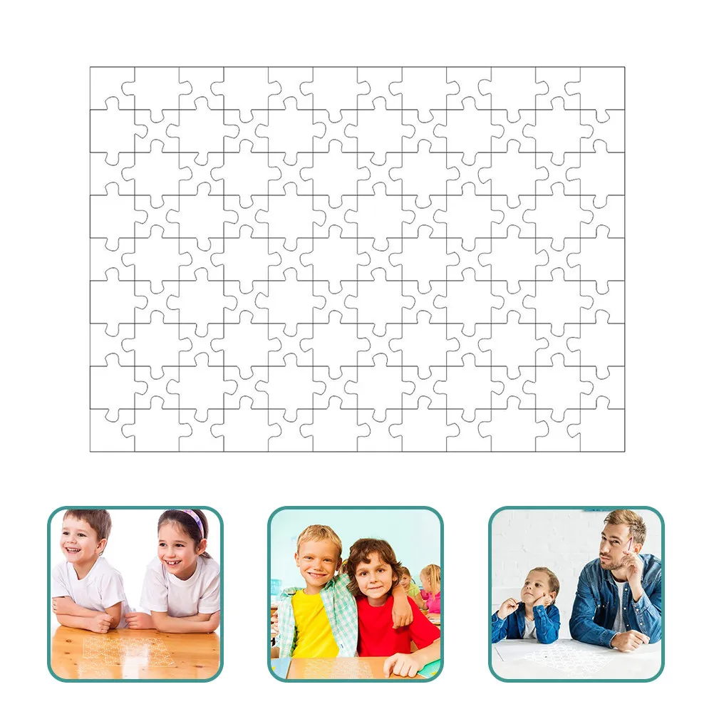 

108Pcs Clear Jigsaw Educational Puzzle for Children Early Learning Fine Motor Skills Montessori Challenge