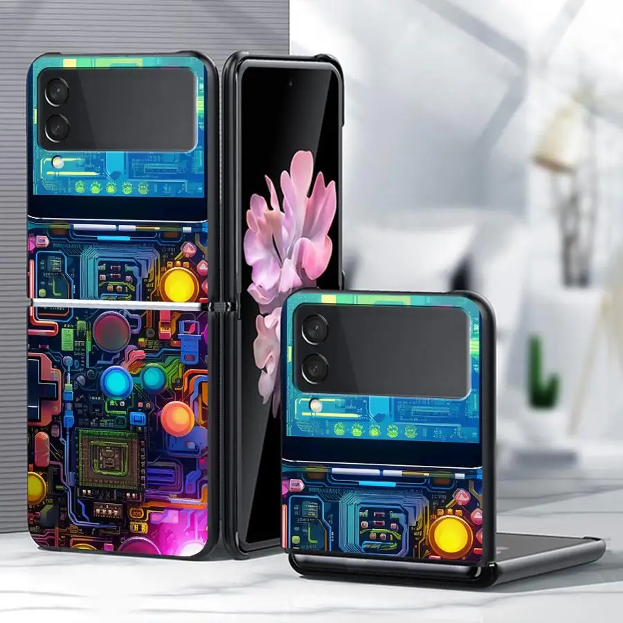 Interesting Game Console Phone Shell Funda Case for Samsung Galaxy Z Flip 8 Flip3 Flip6 Flip7 FE Flip4 Flip5 Z Flip 7 6 5 4 3