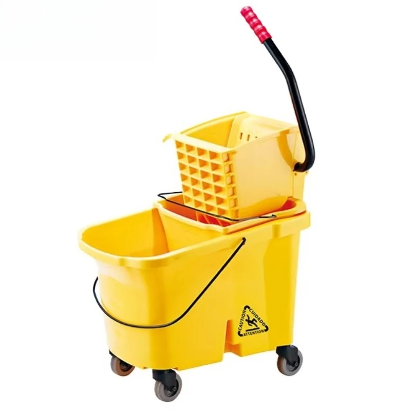 Floor Cleaning Trolley Housekeeping Cart Plastic Cleaning Trolley Cart