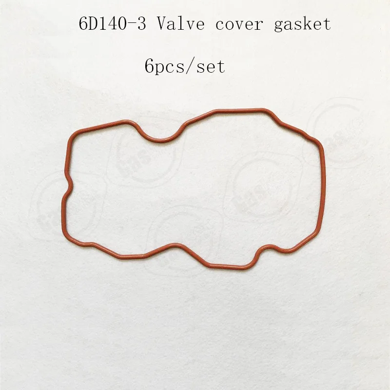 6D108 S6D108/-6 S6D140-5/-3 6D140-3 Valve cover gasket Rocker arm gasket Production factory For Komatsu engine 6217-11-8830