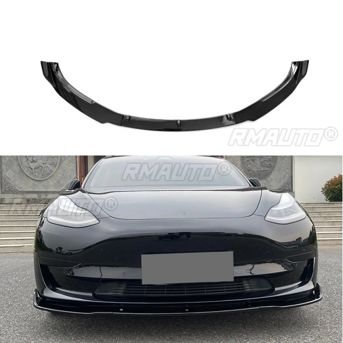 

Для Tesla Model3 автомобильный задний бампер, разделитель губ, диффузор, спойлер для Tesla Model3 2019-2023, крышка бампера, фартук, автомобильные аксессуары