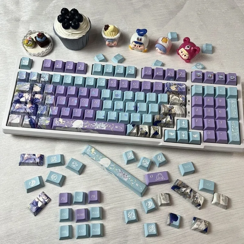 PBT theme keycap anime mechanical keyboard five sides sublimate personality