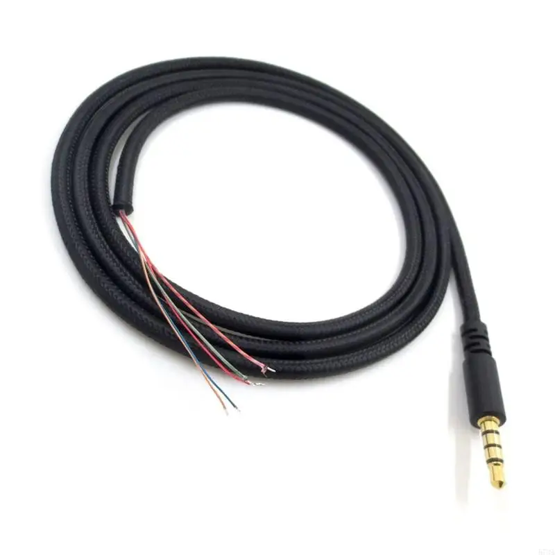 573A Portable Audio Cord 1.1m Length Stereo Aux Cable DIY Repairing Repair Replacement for Hyper X Cloud II Core Pro