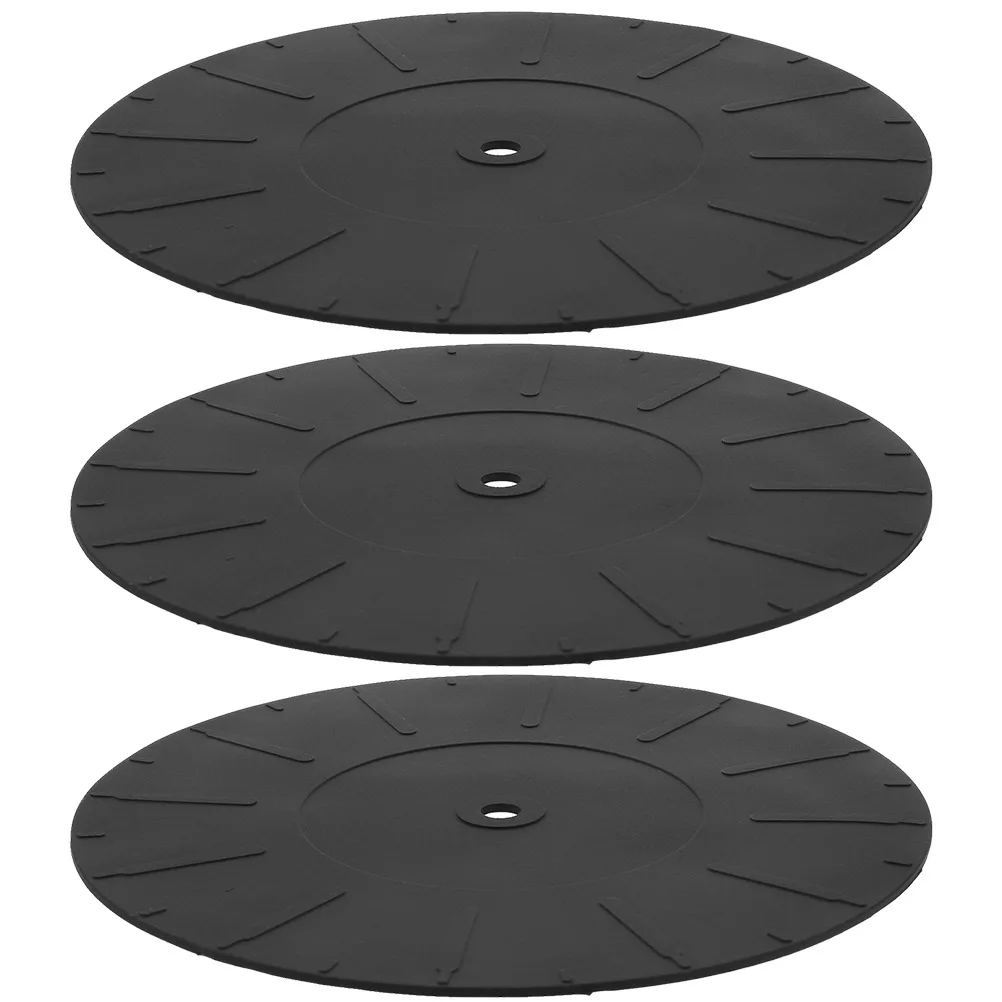 

3 Pcs 170MM Turntable Pad Vinyl Record Mat Silicone Recorder Anti static Protective Slipmat DJ Equipment Accessories