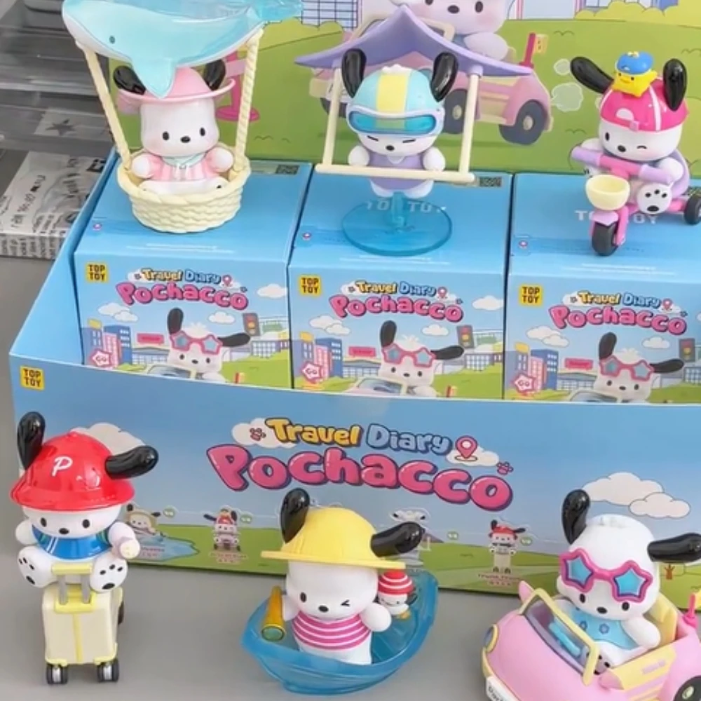 

Pochacco Travel Diary Series слепая коробка Mystery Box фигурка аниме кукла сумка-сюрприз коллекция модель настольный орнамент подарки