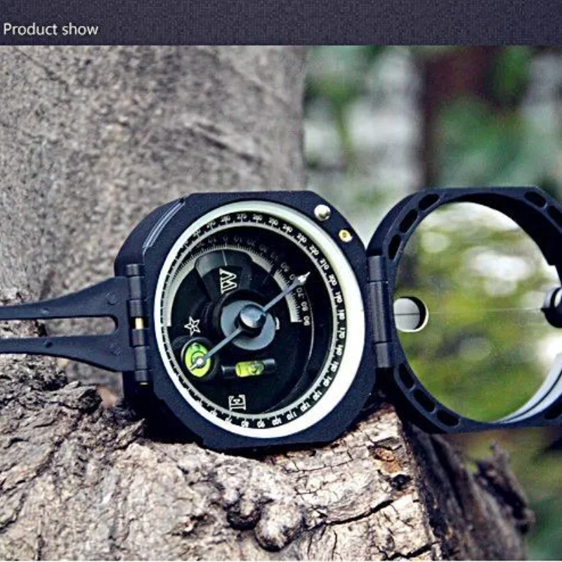 Multifunctional Geological Compass, High-Precision, North Pointing Needle Mining, Portable Outdoor Mountaineering Compasses