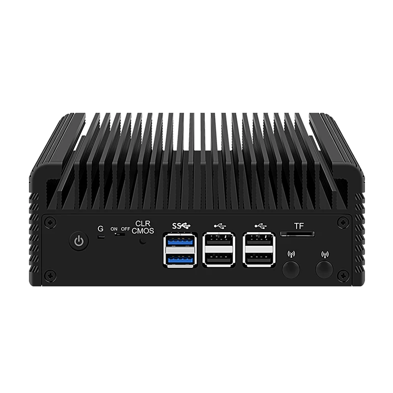 토포튼 팬리스 방화벽 미니 PC 인텔 코어 i3 N305 N100 DDR5 2xM.2 NVMe 4x i226-V 2.5G LAN 8xUSB 산업용 컴퓨터 NAS 서버 썸네일 2