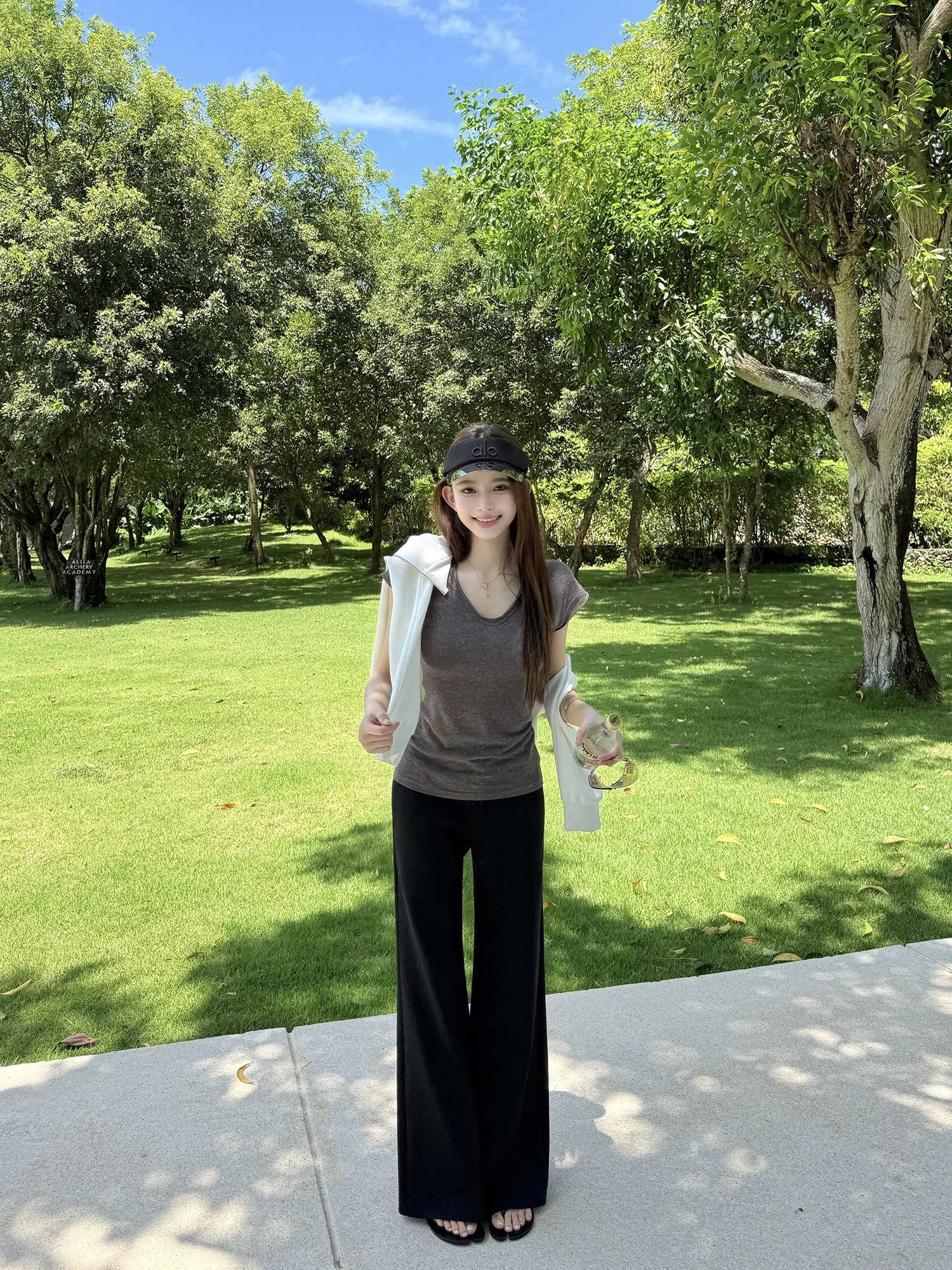 

Женские повседневные спортивные брюки с высокой талией и широкими штанинами, свободные, на резинке, дышащие, удобные, из смесового полиэстера