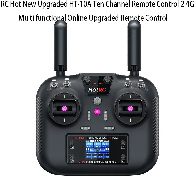 RC Hot New Upgraded HT-10A Ten Channel Remote Control 2.4G Multi functional Online Upgraded Remote Control
