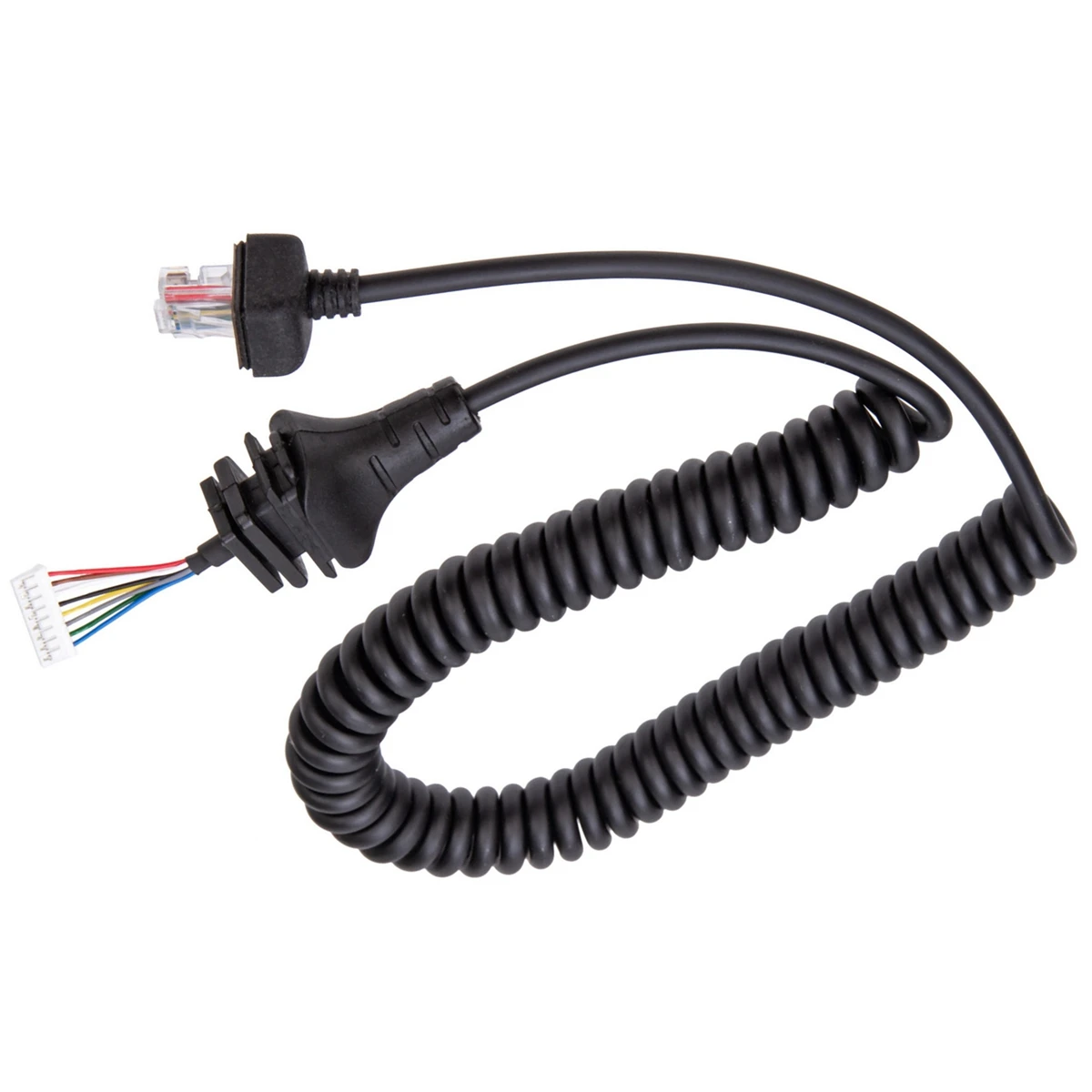 8 Pin HM-152 Mic Handheld Radio Speaker Microphone PU Cable for ICOM IC-2820H IC2825E Walkie Talkie