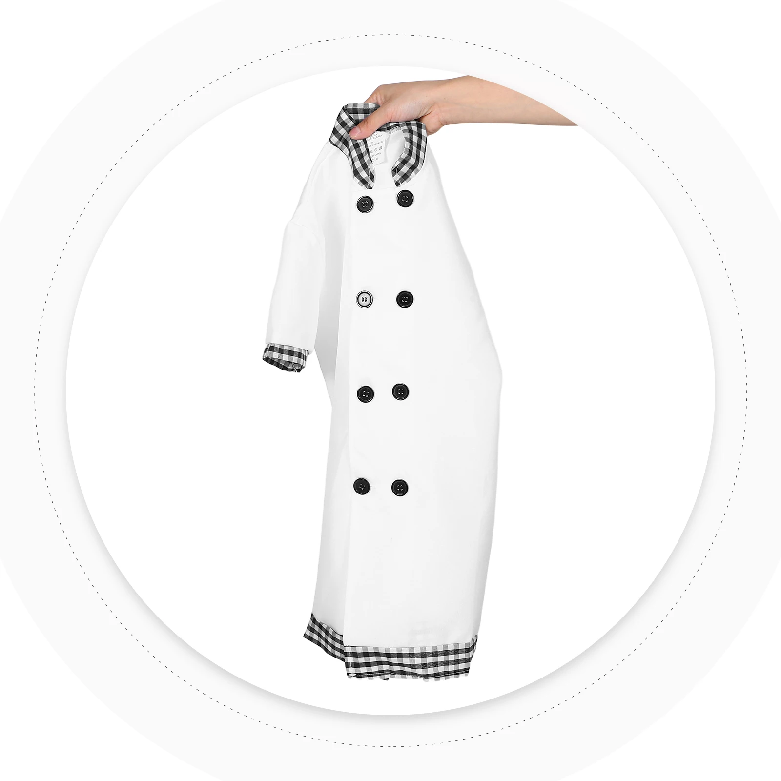 

Children's Chef Costume Kids Baker Kit Toddler Apron Dress Up Outfit Vibrant Design Easy Maintenance Realistic Details Stage