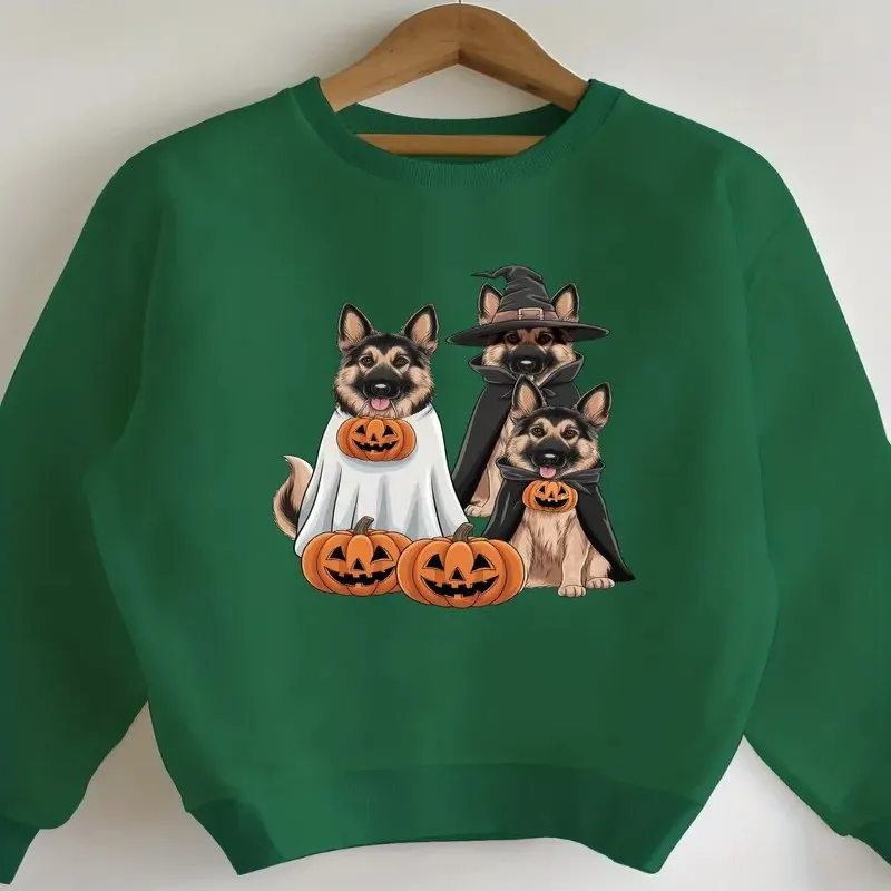 

Осень-зима, женская одежда больших размеров, женская одежда больших размеров, костюмы немецкой овчарки, милый топ из мягкой ткани из чистого хлопка с героями мультфильмов