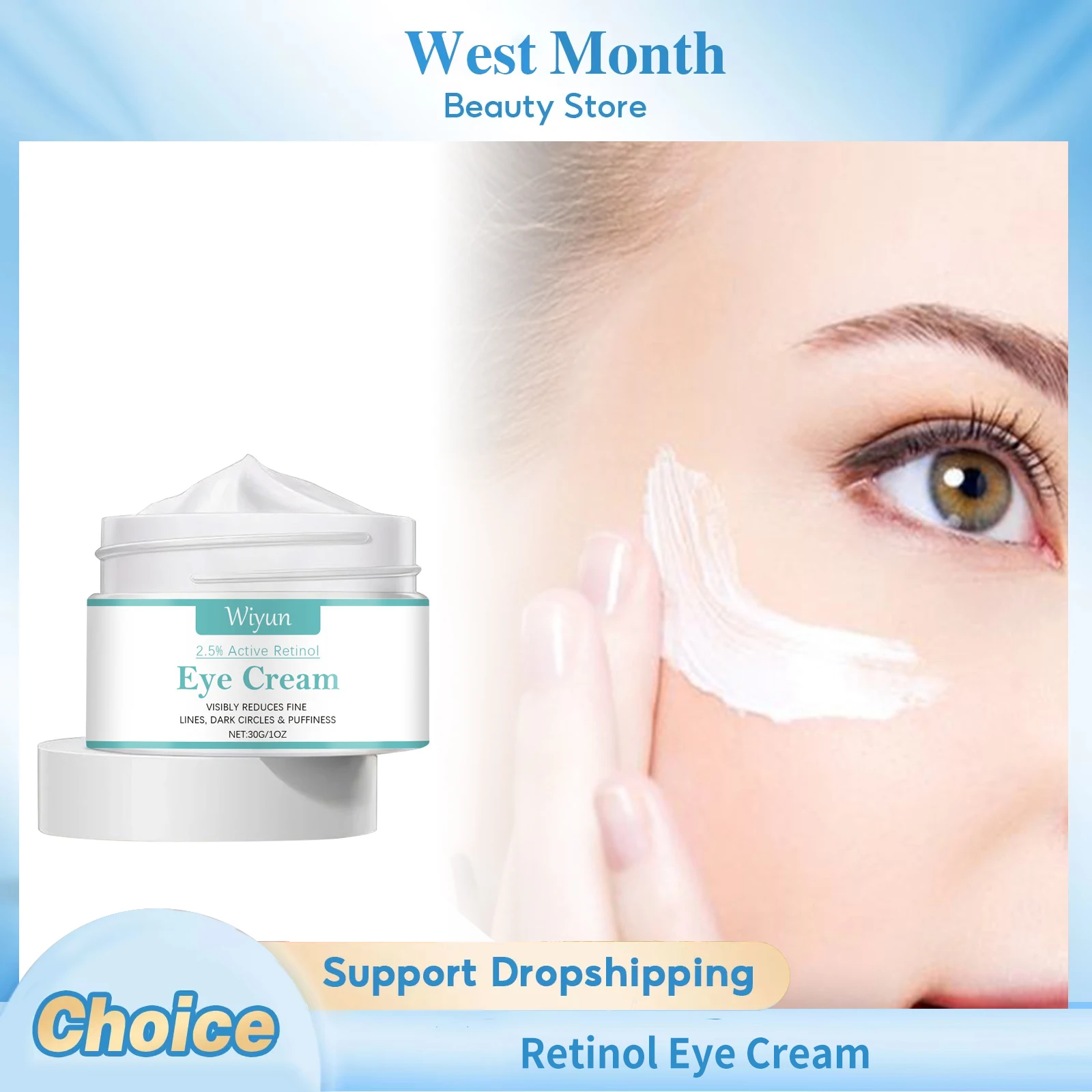 

Retinol Nourishing Eye Cream Firming Lifting Moisturizing Soothing Smoothing Anti Aging Lightening Dark Circles Repair Eye Cream