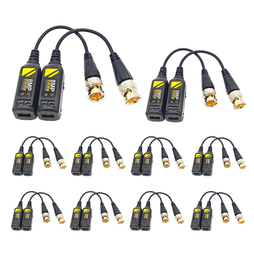 8mp-cctv-ビデオバランコネクタ-パッシブ-ahd-tvi-cvi-cvbs-信号トランシーバー-8mp-5mp-4mp-1080p-シングルチャンネル対応