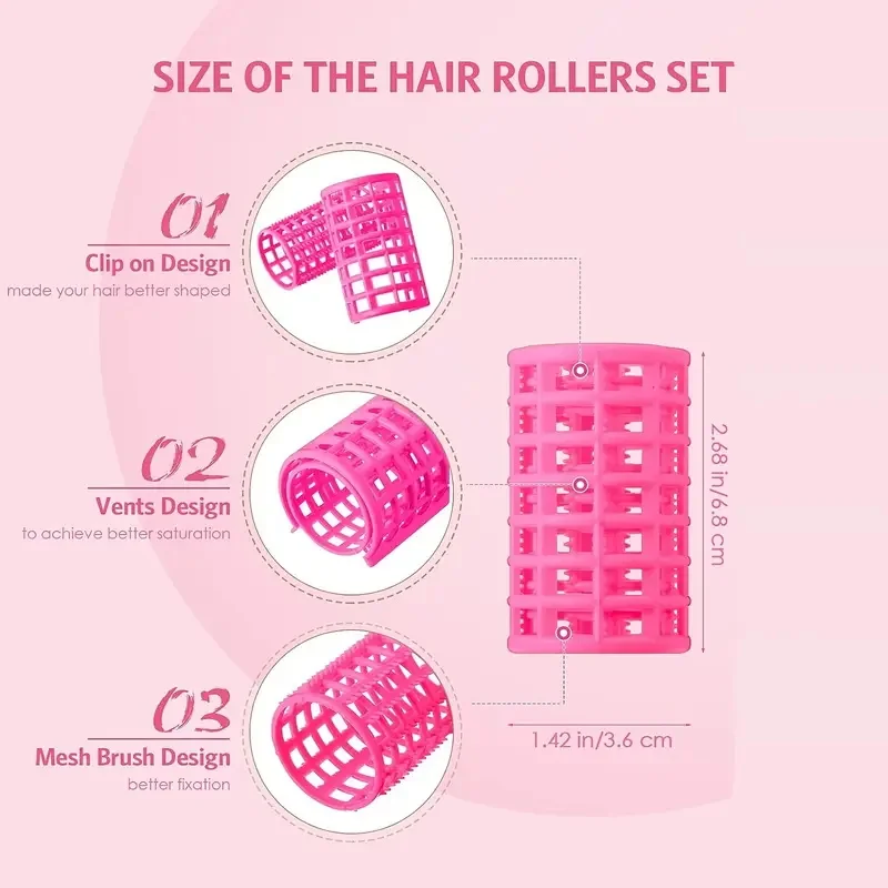 12pcs/Set Self-Adhesive Air Bar Curling Iron Tube Magic Roll Hair Styling Tool with Bangs Clip for Creative Curling And Styling