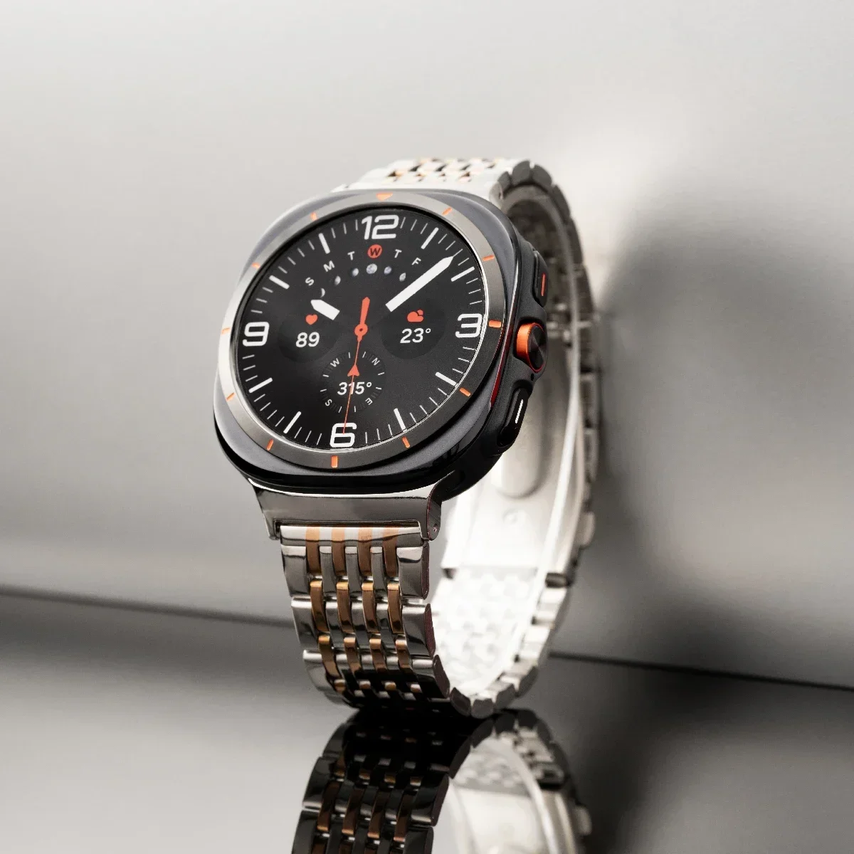 Luxury Metal link Bracelet for samsung galaxy watch Ultra 47mm band Stainless steel strap galaxy watch ultra47mm strap women man