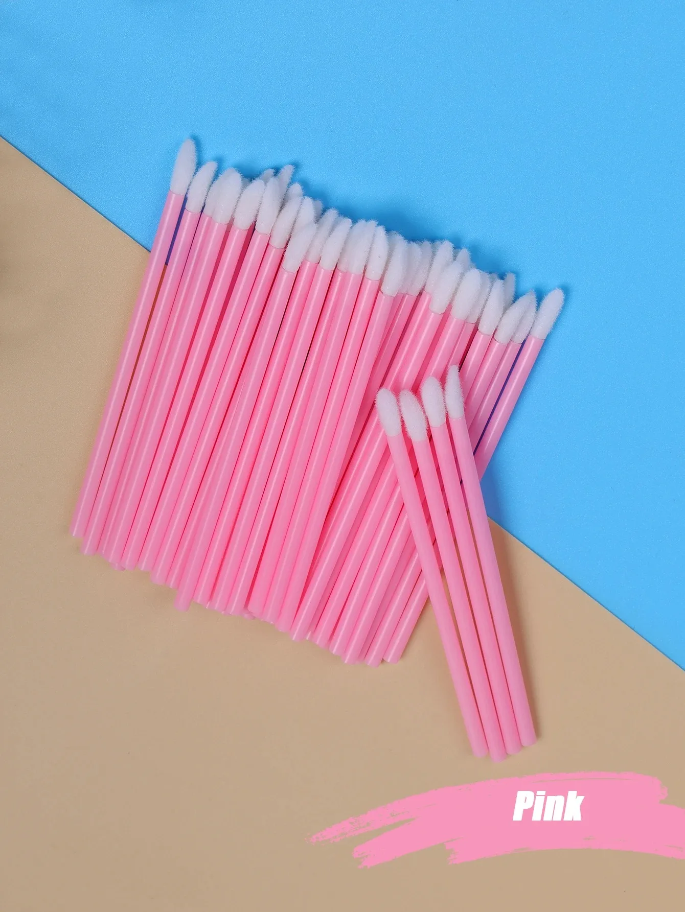 50 + 50 pezzi spazzola per ciglia spazzole per estensione ciglia usa e getta per la pulizia delle ciglia mascara bacchette applicatore pennello per labbra strumento per il trucco