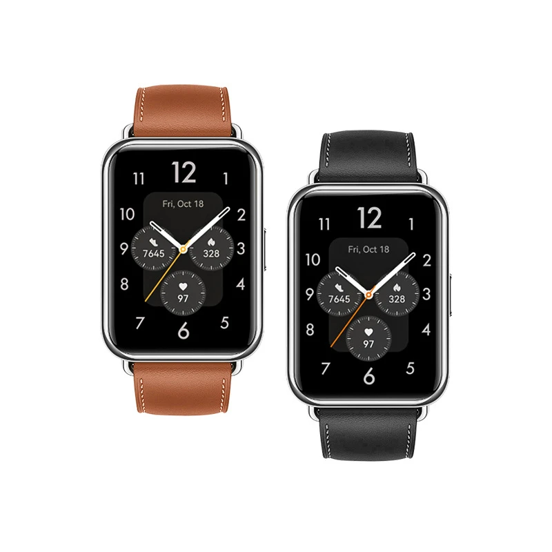 Genuine Leather Strap For Huawei Watch Fit 2 Smartwatch Band Replacement Sport Wristband retro Bracelet Huawei Fit2 Accessories