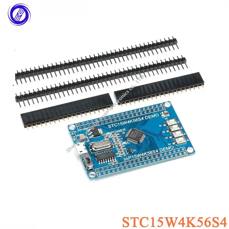 1Pcs STC15W4K56S4 STC Core Development Board Module 51 Single-chip 1T Cycle UART 2.5-5.5v 4096 RAM System Board