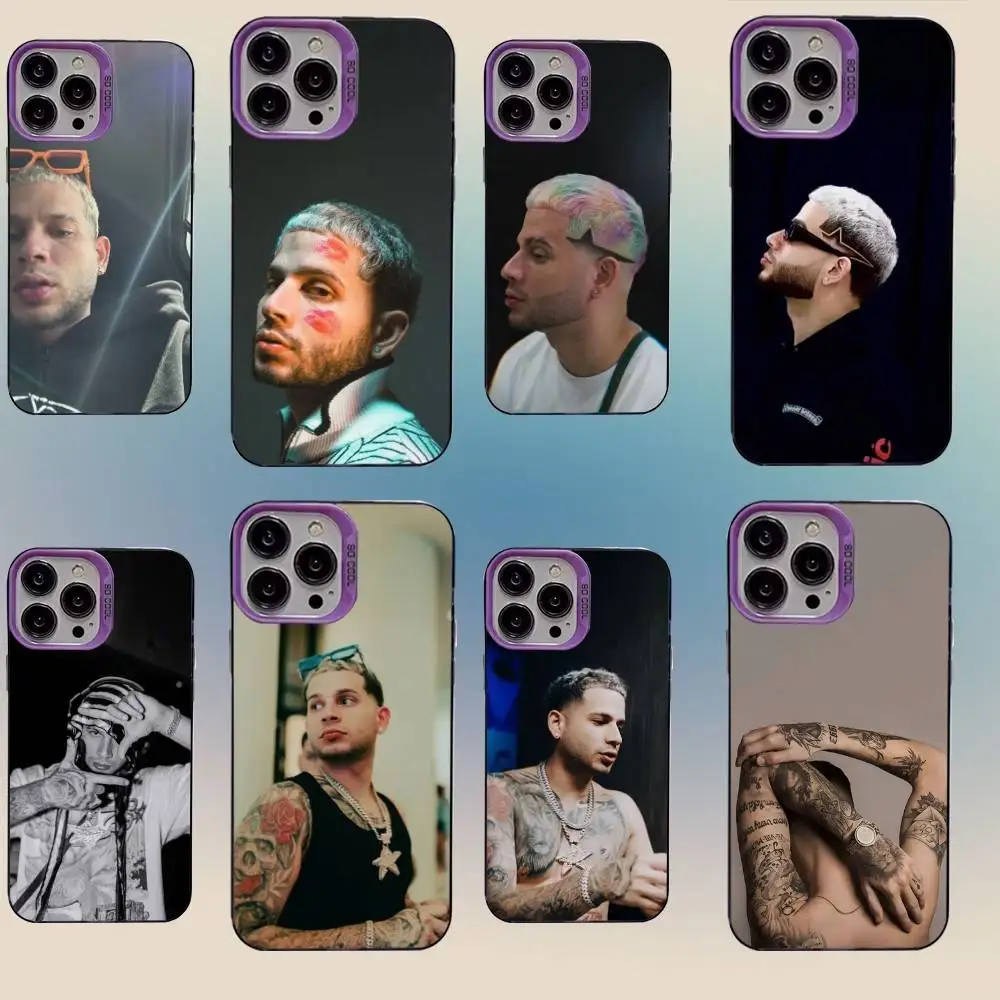 

D-Dei V Quien es D-Dei V Phone Case For iPhone 16,15,14,13,12,11,Mini,Pro,SE,MAX,plus,Purple Matte Silicone Cover