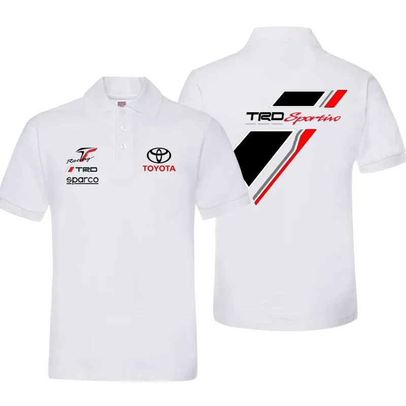 2025 Toyota TOYOTA short sleeves T-shirt car polo shirt overalls men's and women's workwear car club logo clothes