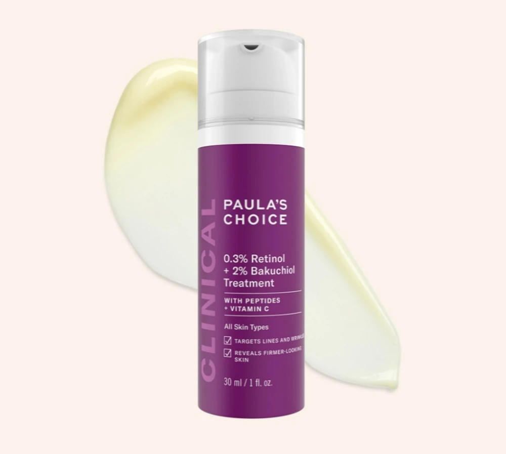 Paula's Choice CLINICAL 0.3% Retinol + 2% Bakuchiol Treatment, Anti-Aging Serum for Deep Wrinkles 30ml