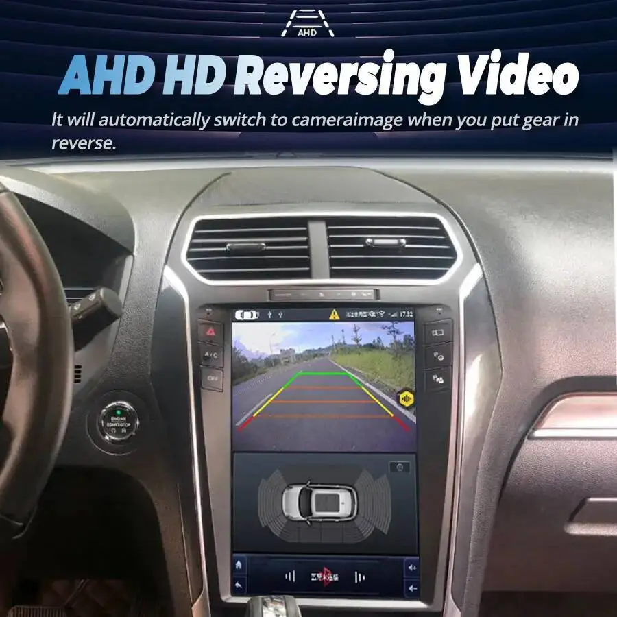 Android 13 CarPlay اللاسلكي لسيارة Ford Explorer 2011-2019 Headunit 12.1 بوصة تعمل باللمس تدعم نظام 4G الأصلي SYNC 2 /SYNC 3