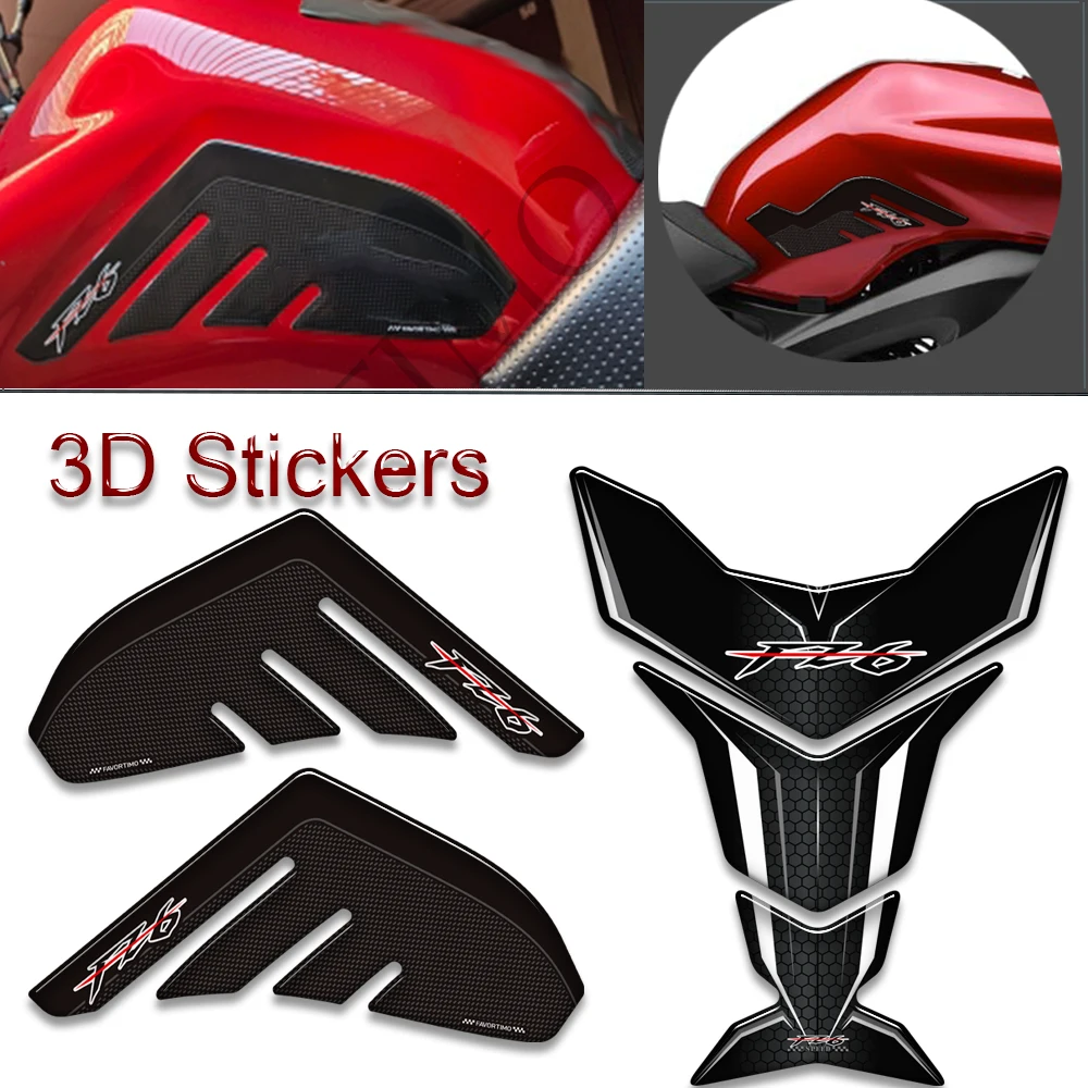 For Yamaha FZ6 S FZ6N Fazer FZ6R FZ 6 Motorcycle Stickers Decals Protector Tank Pad Side Grips Gas Fuel Oil Kit Knee Scratch