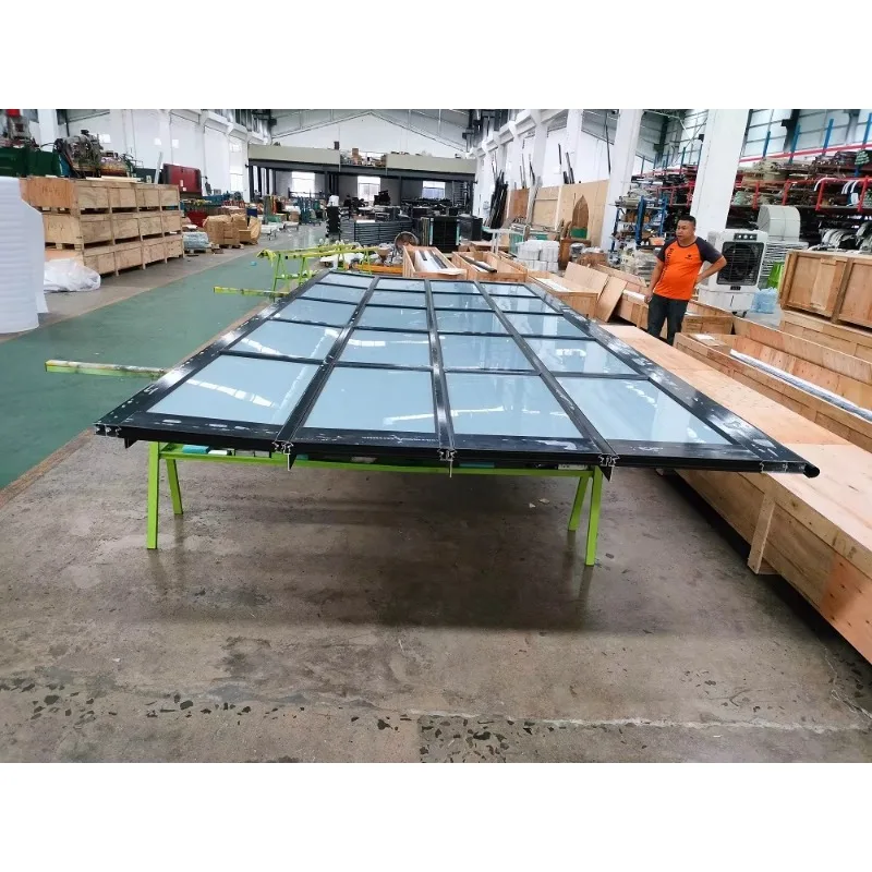 9'X7' Smart Glass Garage Door 16X14 That Opens and Provides Shade