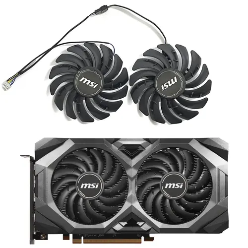 Imagen 1 del producto PLD09210S12HH 4PIN 87MM DC 12V 0.4A RX5600 RX5700 ventilador GPU para MSI RADEON RX 5600 5700 XT MECH OC ventilador de refrigeración de tarjeta de vídeo gráfica
