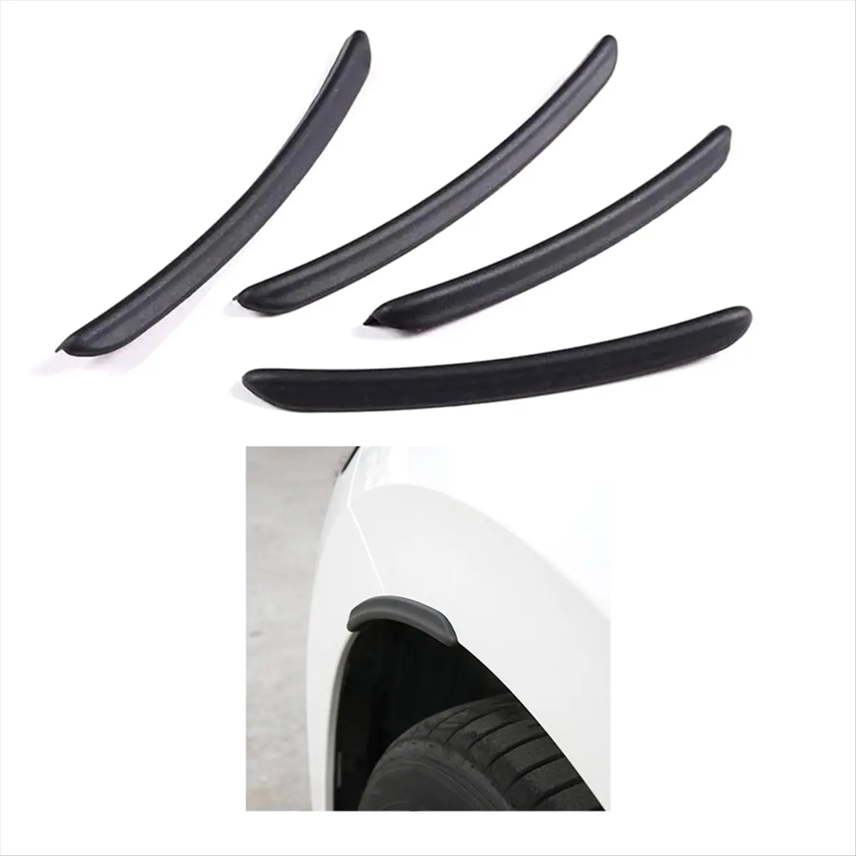 #51G Wheel Eyebrow Lip,Car Front and Rear Wheel Trim Stickers For Volkswagen Golf 8 (Black) view 6