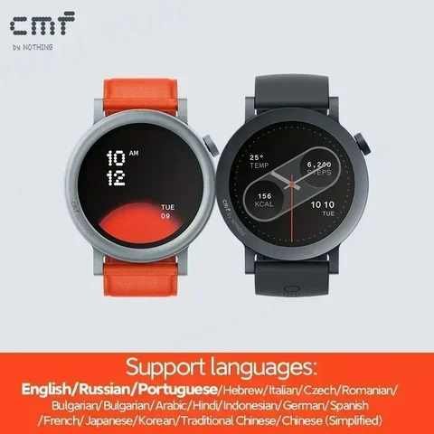 Горячая Распродажа CMF Watch Pro 2, 1,32 дюйма AMOLED Bluetooth 5,3 BT, звонки с искусственным шумоподавлением, GPS, умные часы, часы CMF