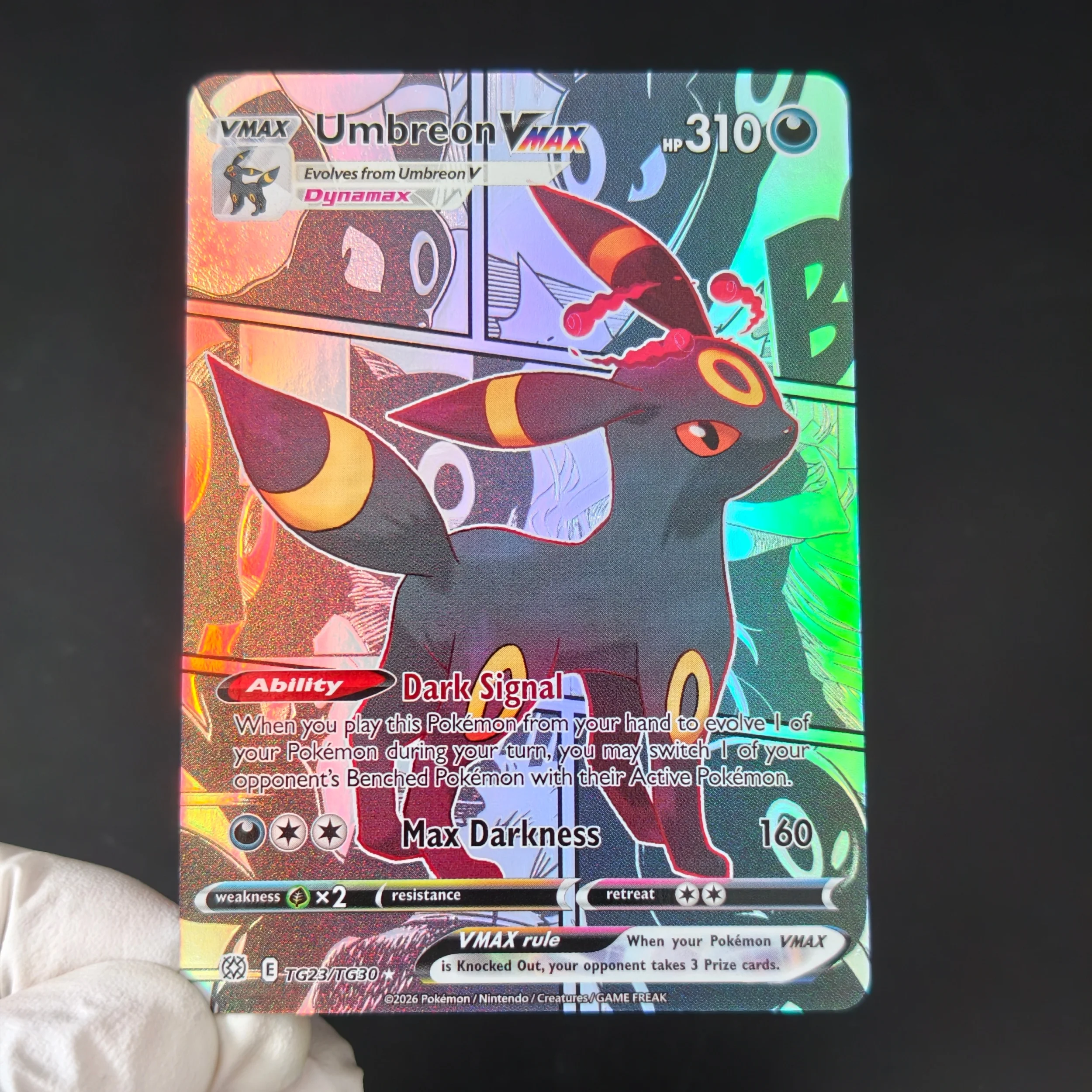 9Pc/TCG Cards PKM Eeveelution Comic Series Card Eevee Evolutions Vmax Full Art Rainbow Laser Textured Holo Collectible Card