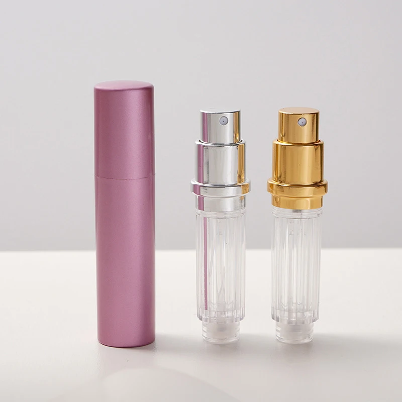 5ml Mini Spray Empty Bottle Portable Refillable Perfume Cosmetic Travel Liquid Container with Inner Bottle Style Random