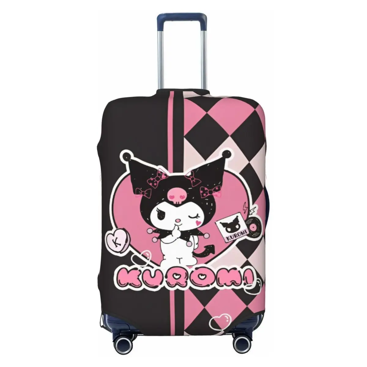 Kawaii Kuromi Travel Luggage Cover Suitcase Protector Fits 18-32 Inch Luggage