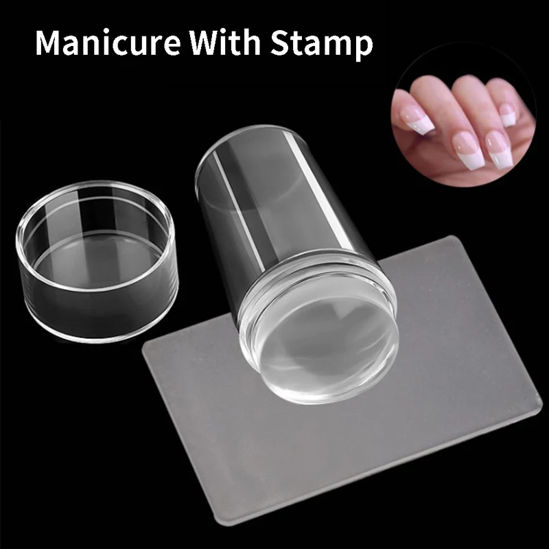 Nails Design Clear Silicone Nail Art Scraper Nails Gel Nail Polish Stamping