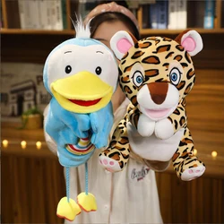 Duck Leopard Animals Plush Hand Puppet Stuffed Toy